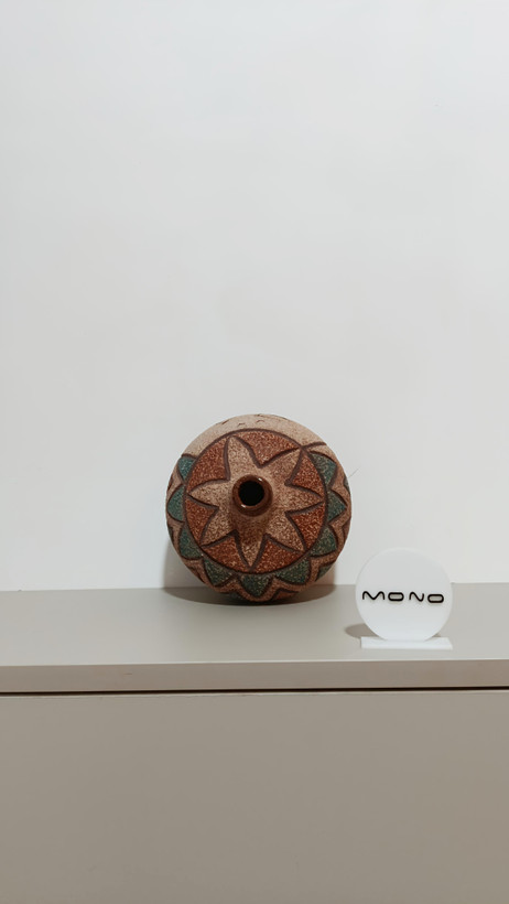 گلدان دکوراتیو رومیزی سفالی طرح سنتی دستساز