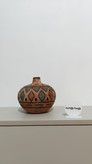 گلدان دکوراتیو رومیزی سفالی طرح سنتی دستساز