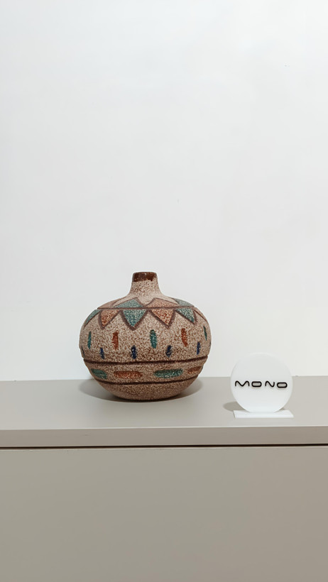 گلدان دکوراتیو رومیزی سفالی طرح سنتی دستساز