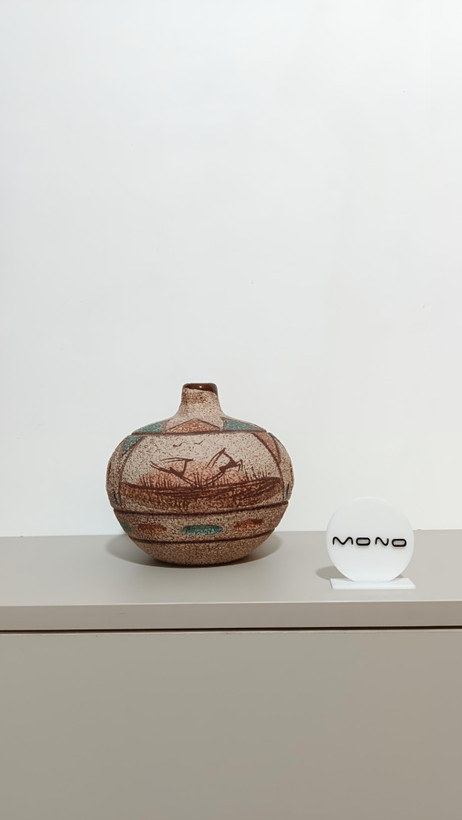 گلدان دکوراتیو رومیزی سفالی طرح سنتی دستساز