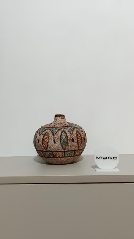 گلدان دکوراتیو رومیزی سفالی طرح سنتی دستساز
