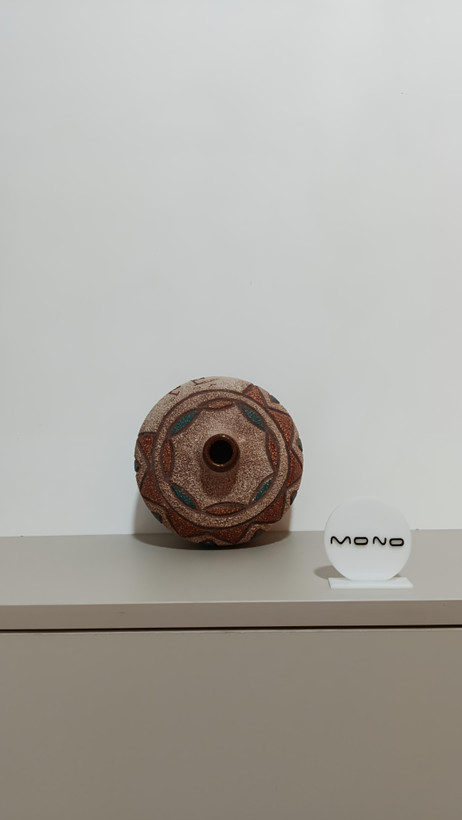 گلدان دکوراتیو رومیزی سفالی طرح سنتی دستساز